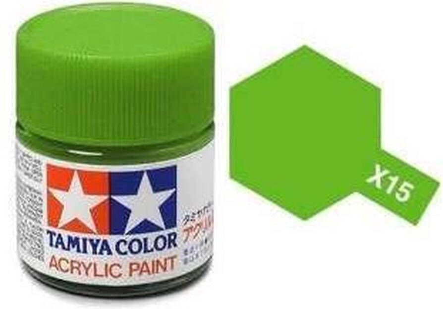 Tamiya X-15 Light Green Gloss Acryl 23ml Verf potje