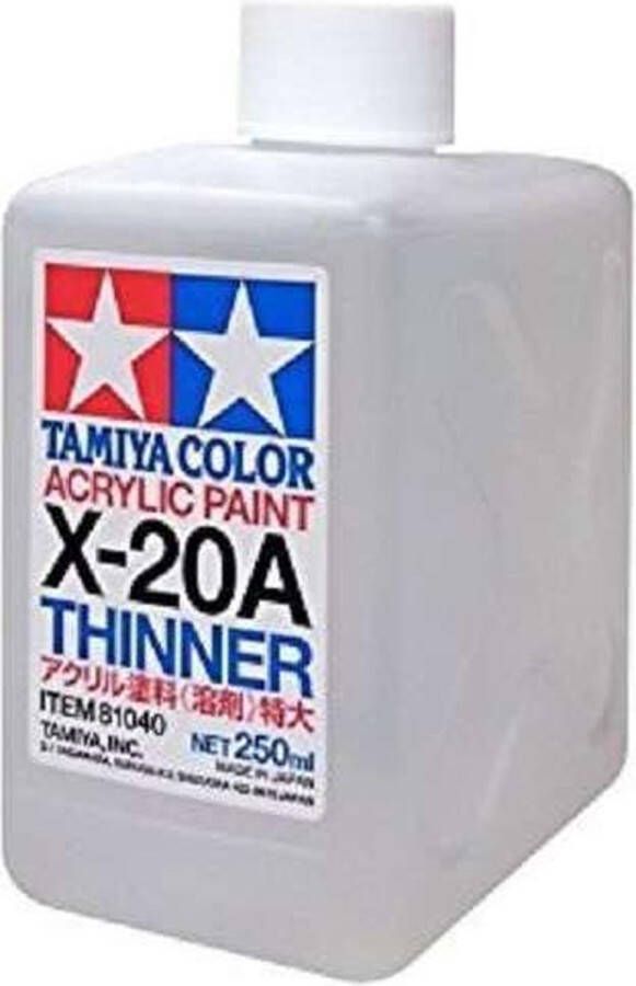 Tamiya X-20A Thinner for Acryl 250ml Verdunner