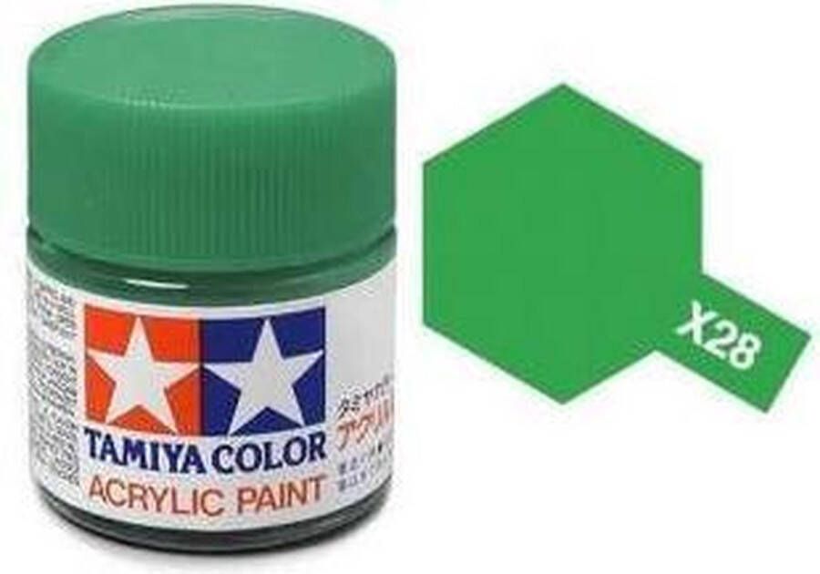 Tamiya X-28 Park Green Gloss Acryl 23ml Verf potje