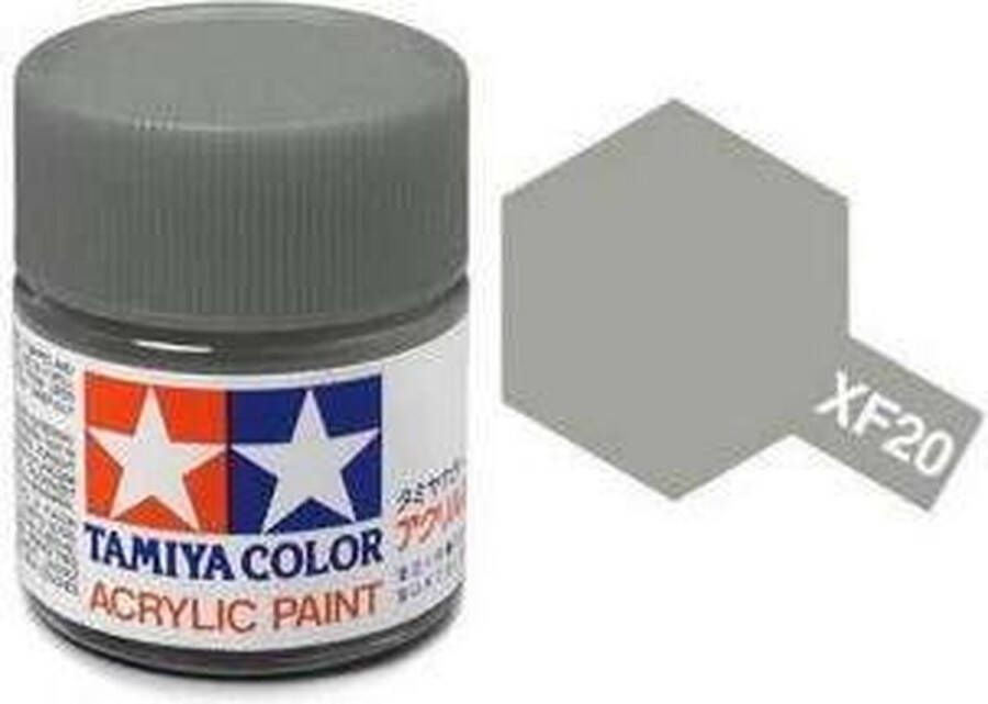 Tamiya XF-20 Medium Grey Matt Acryl 23ml Verf potje