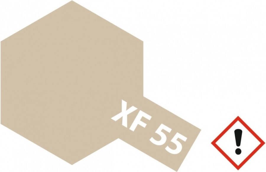 Tamiya XF-55 Deck Tan Light Brown Matt Acryl 23ml Verf potje