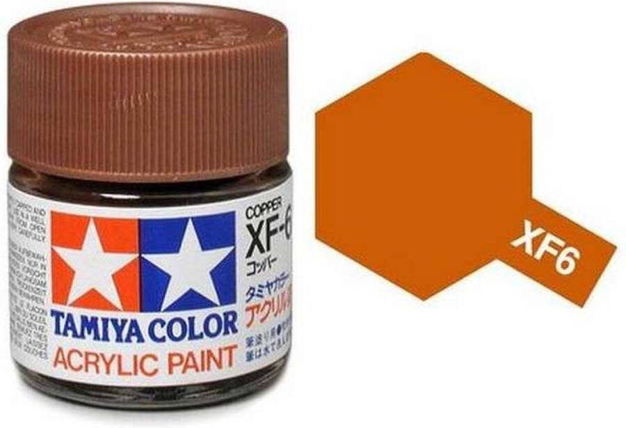 Tamiya XF-6 Copper Matt Acryl 23ml Verf potje