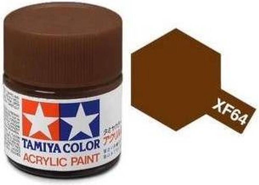 Tamiya XF-64 Red Brown Matt Acryl 23ml Verf potje