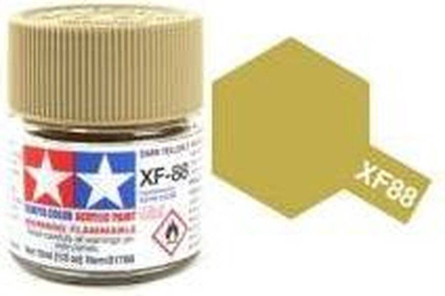 Tamiya XF-88 Dark Yellow Matt Acryl 10ml Verf potje