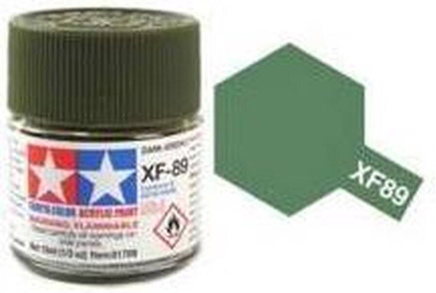 Tamiya XF-89 Dark Green 2 Matt Acryl 10ml Verf potje