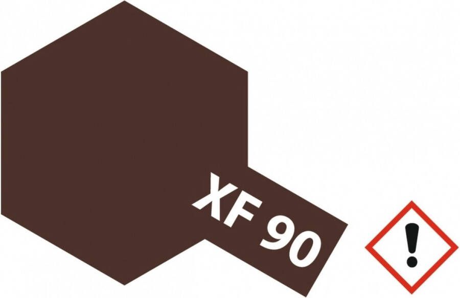 Tamiya XF-90 Red Brown 2 Matt Acryl 10ml Verf potje