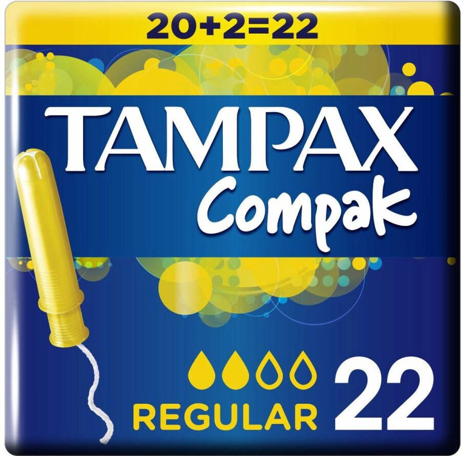 Tampax 12x Tampons Compak Regular 22 stuks