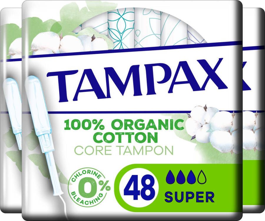 Tampax Bio Cotton Super Tampons 48 Stuks