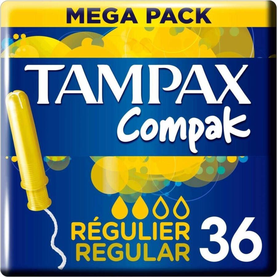 Tampax Compak Regular Tampons Met Inbrenghuls 36 stuks
