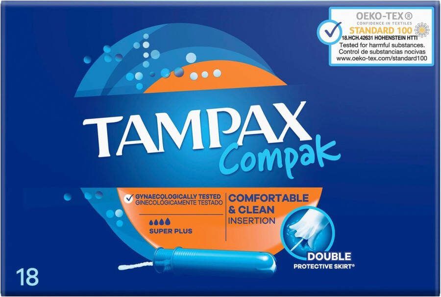 Tampax Compak Super Plus Tampons 18 stuks