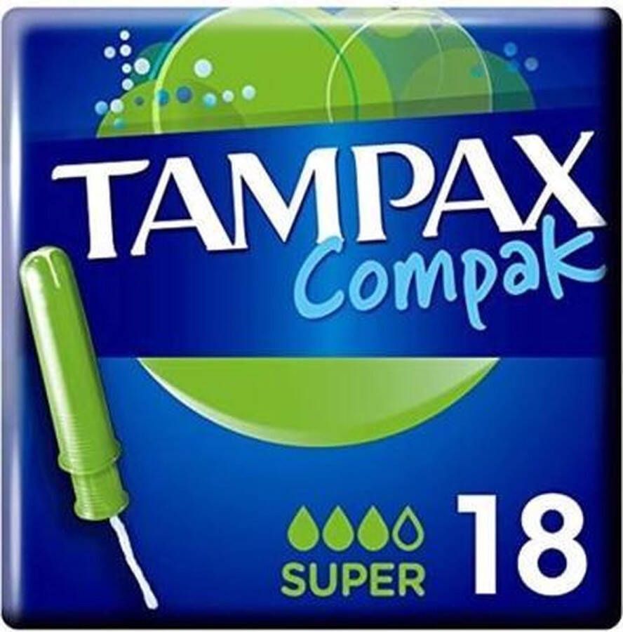 Tampax Compak Tampon Super 18 Stuks