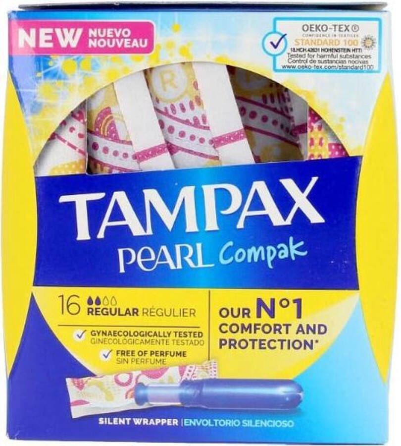 Tampax Pearl Compak Tampon Regular 16 Uds