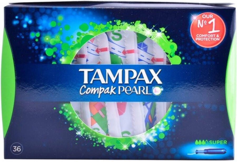 Tampax Pearl Compak Tampon Super 36 Stuks