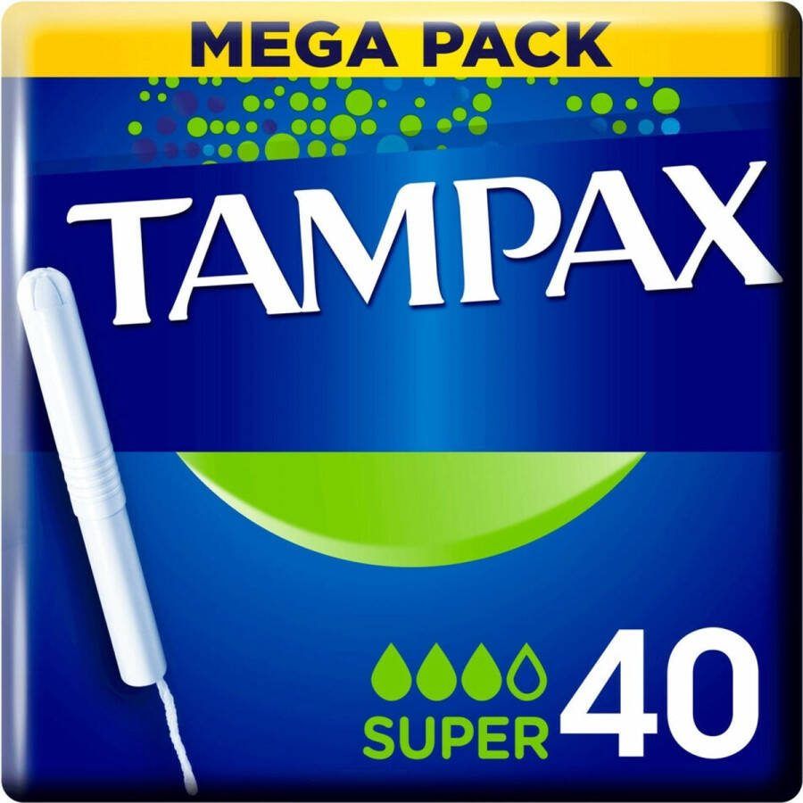 Tampax Super Tampons Kartonnen inbrenghuls 40 stuks