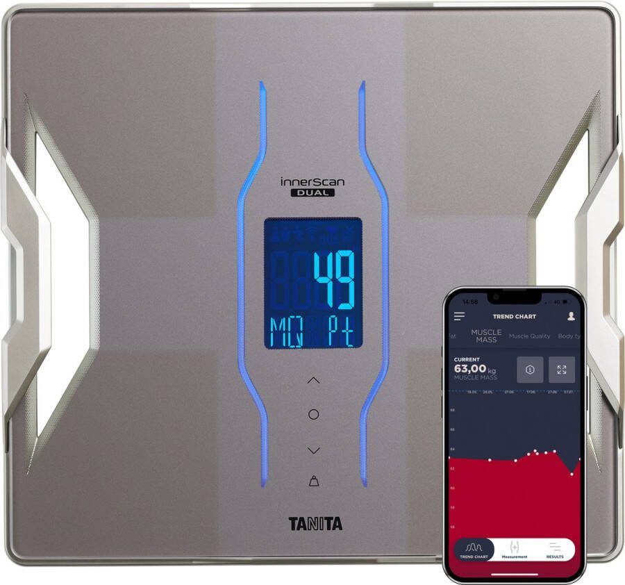 Tanita RD-953 Slimme Personenweegschaal met Lichaamsanalyse Platinum