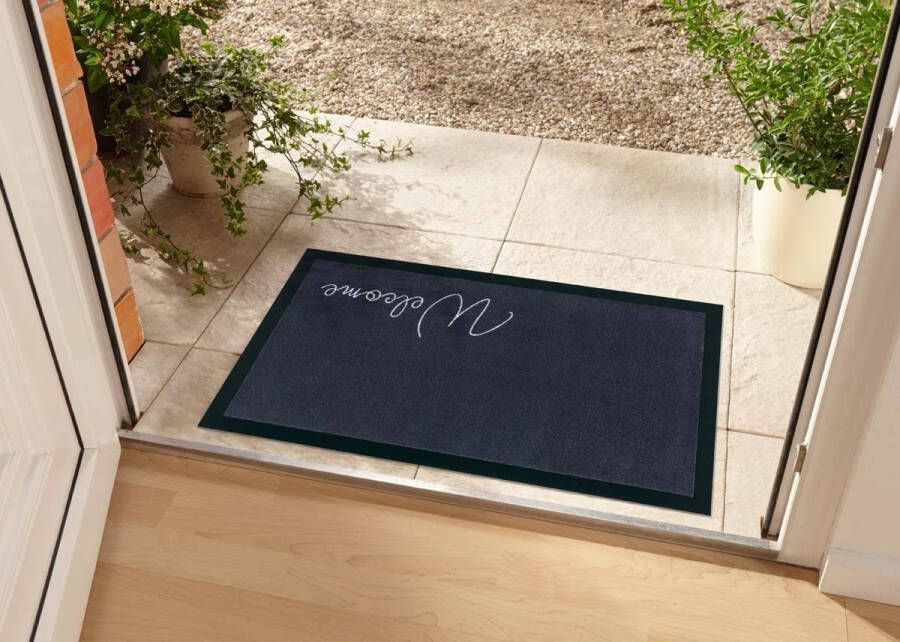 HANSE Home Mat WELCOME Vuilopvangmat deurmat in- en uitwendig tekst loper wasbaar