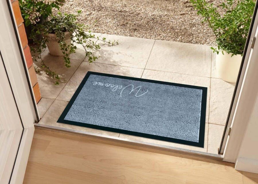 Home affaire Mat WELCOME wasbaar robuust gemakkelijk in onderhoud antislip met tekst