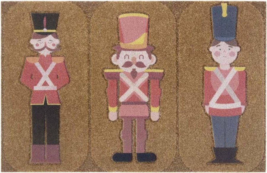 My home Mat Speelfiguren Uniform kokos-look robuust gemakkelijk in onderhoud antislip kerst