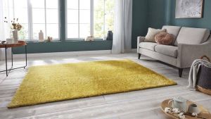 INOSIGN Hoogpolig vloerkleed Anton Hoge pool zacht door microvezel eenvoudig unikleur