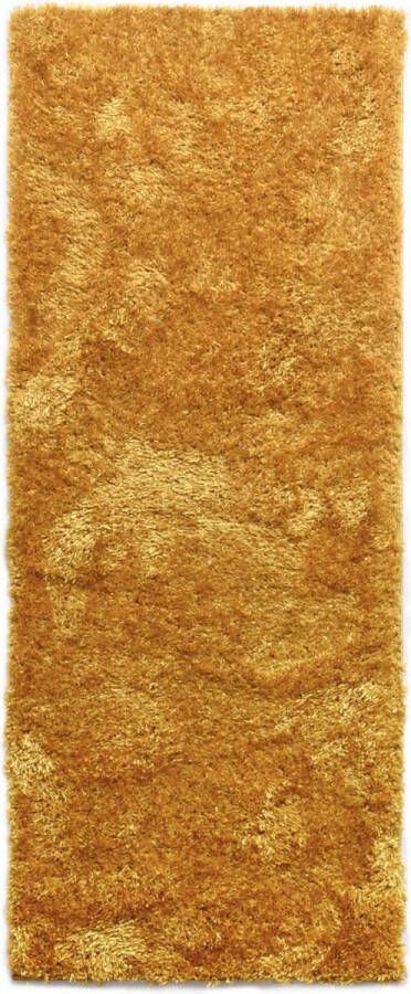 Tapeso Hoogpolige loper Velours Posh goud 80x300 cm