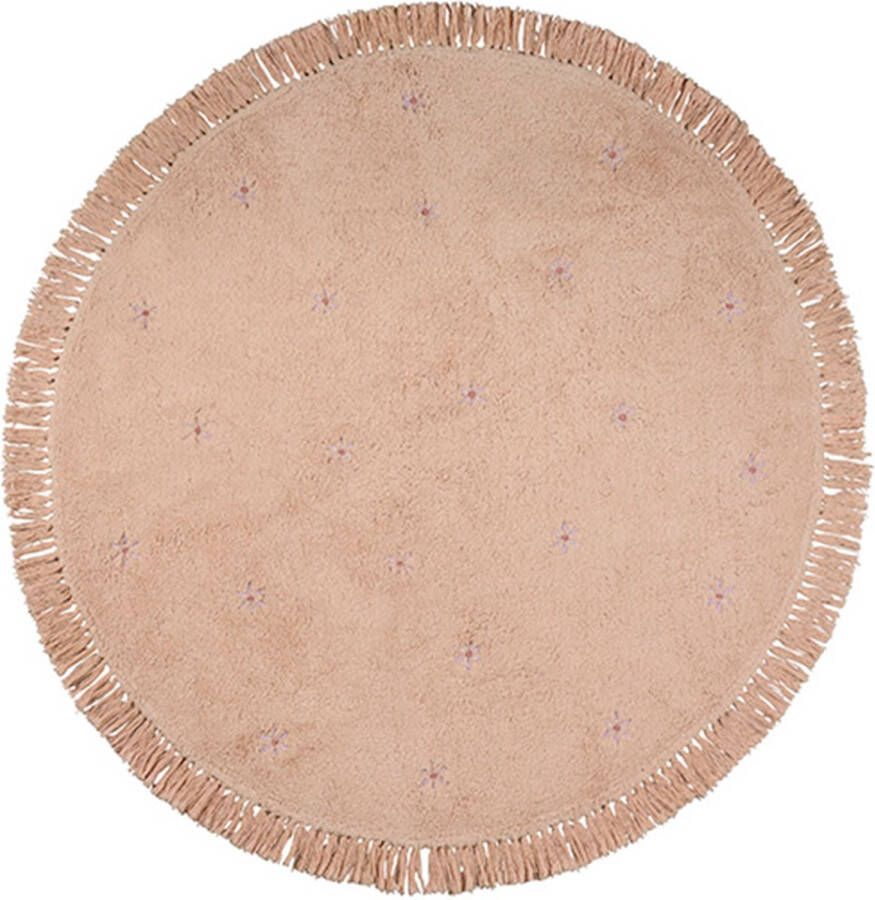 Tapis Petit Vloerkleed Rond Nora Flower Ø130cm