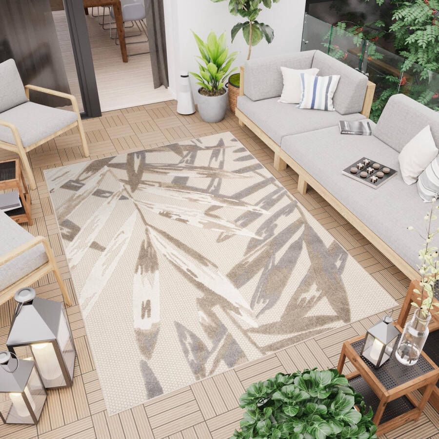 Tapiso Patio Indoor Tapijt Buitenkleed Tuintapijt Outdoor Buiten Vloerkleed Maat- 120x170