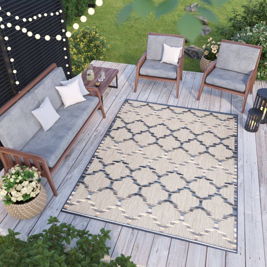 Tapiso Patio Tuintapijt Buitenkleed Buiten Outdoor Maat- 240x330