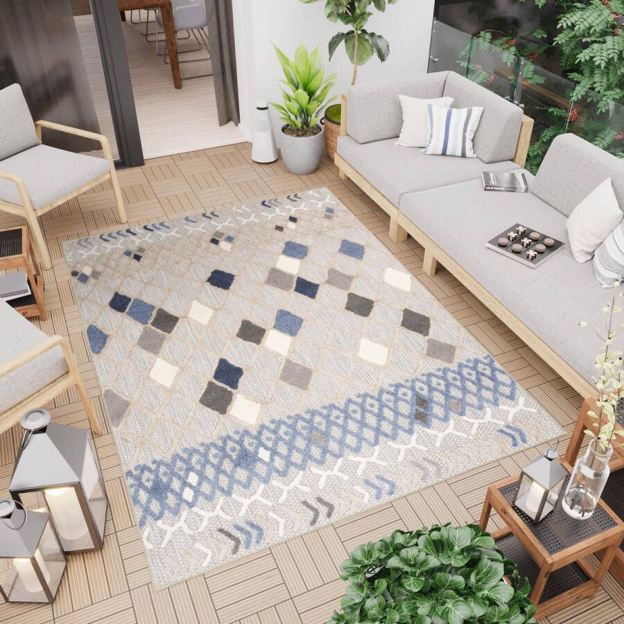 Tapiso Patio Indoor Tapijt Buitenkleed Vloerkleed Tuintapijt Outdoor Buiten Maat- 80x150