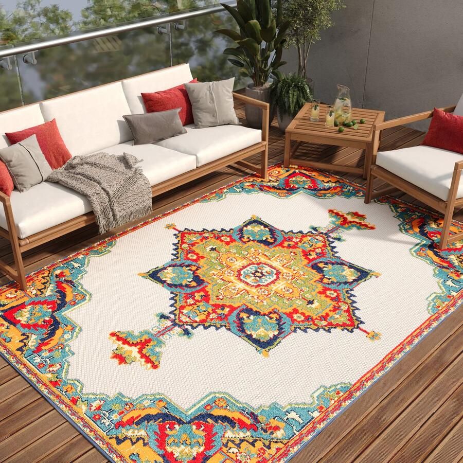 Tapiso Patio Indoor Tapijt Vloerkleed Modern Tuintapijt Outdoor Maat- 160x220