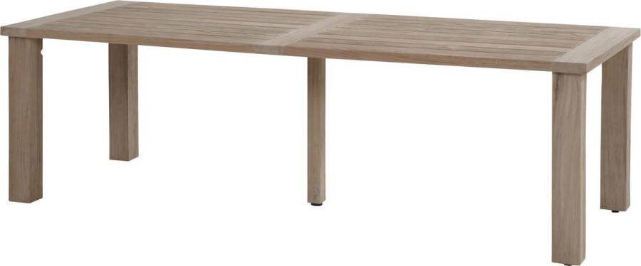 Taste by 4 Seasons Louvre tuintafel 240cm Teak met Greywash