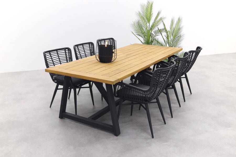 Van der Garde Tuinmeubelen Vdgarde Jasmine black |Noah tuinset 7-delig