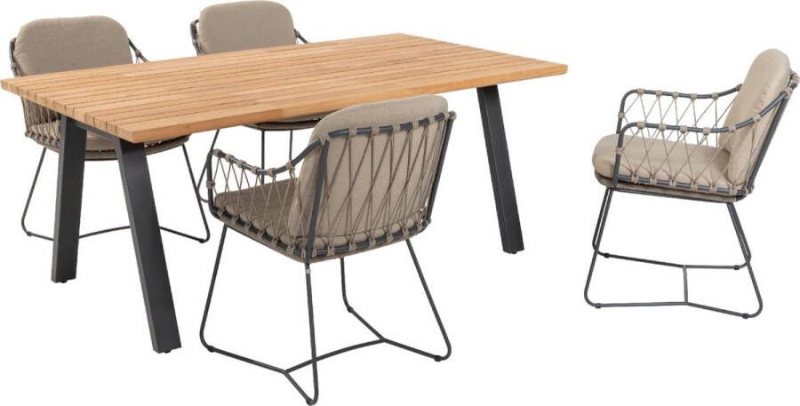 Taste by 4-Seasons Outdoor Taste Prego Ambassador tuinset 5-delig 180x100 cm