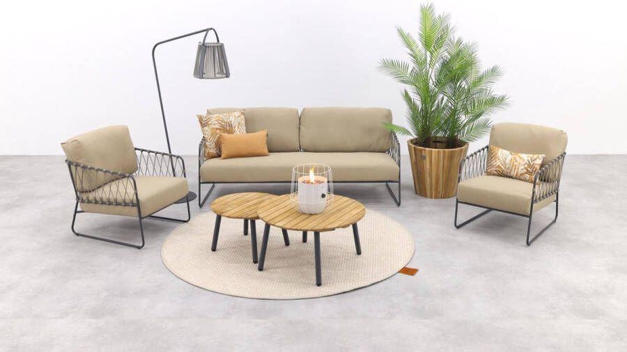 Taste by 4-Seasons Outdoor Taste Prego Mindo stoel-bank loungeset 5-delig