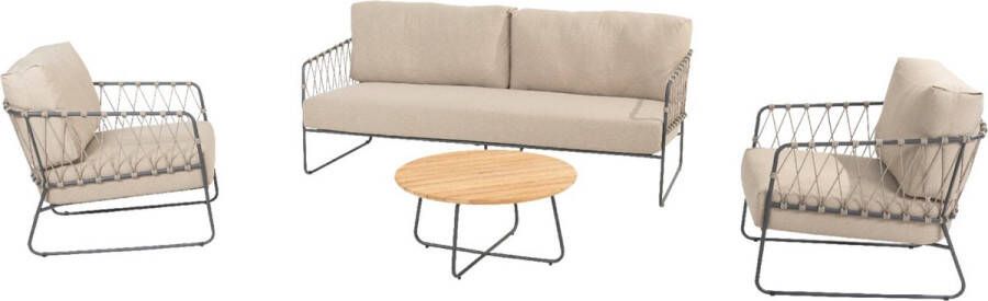 Taste by 4-Seasons Outdoor Taste Prego Verdi stoel-bank loungeset 4-delig