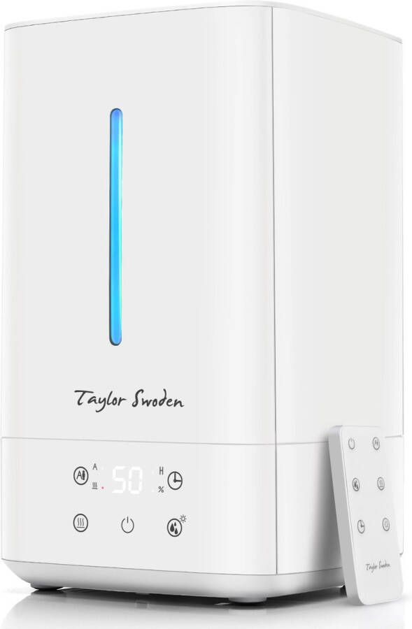 Taylor Swoden Luchtbevochtiger babykamer met Aromatherapie Hygrometer en Timer -slaapkamer 50m² 5L