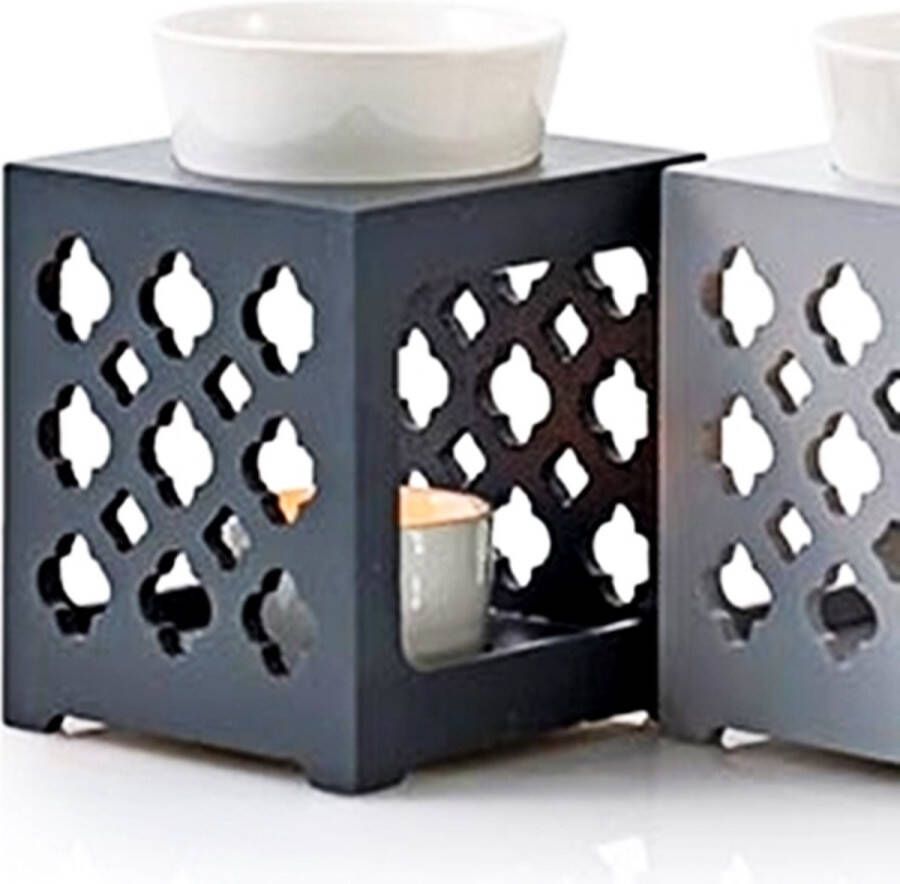 TC Geurbrander Maroc Donkergrijs + Waxmelts Winter- en Kerstgeuren 1