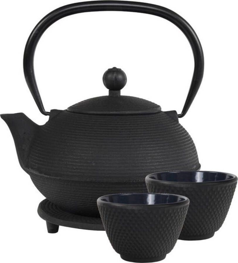 Teaclassix Theeset Ganzou 0.9 l Zwart (set van 4)
