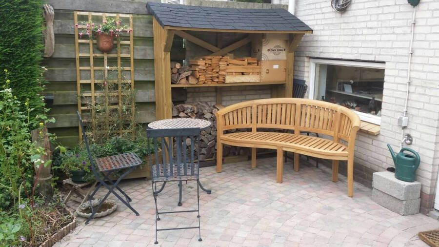 Teakea Peanut Deluxe Tuinbank 160x55x85