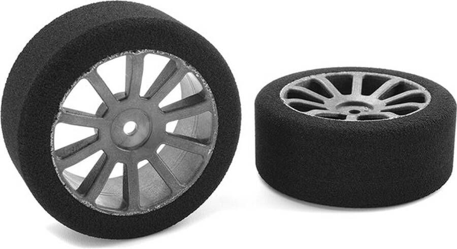 Team-Corally Attack schuimrubber banden 1 10 GP Toerwagens 37 shore 26mm Voor Carbon velgen 2 st