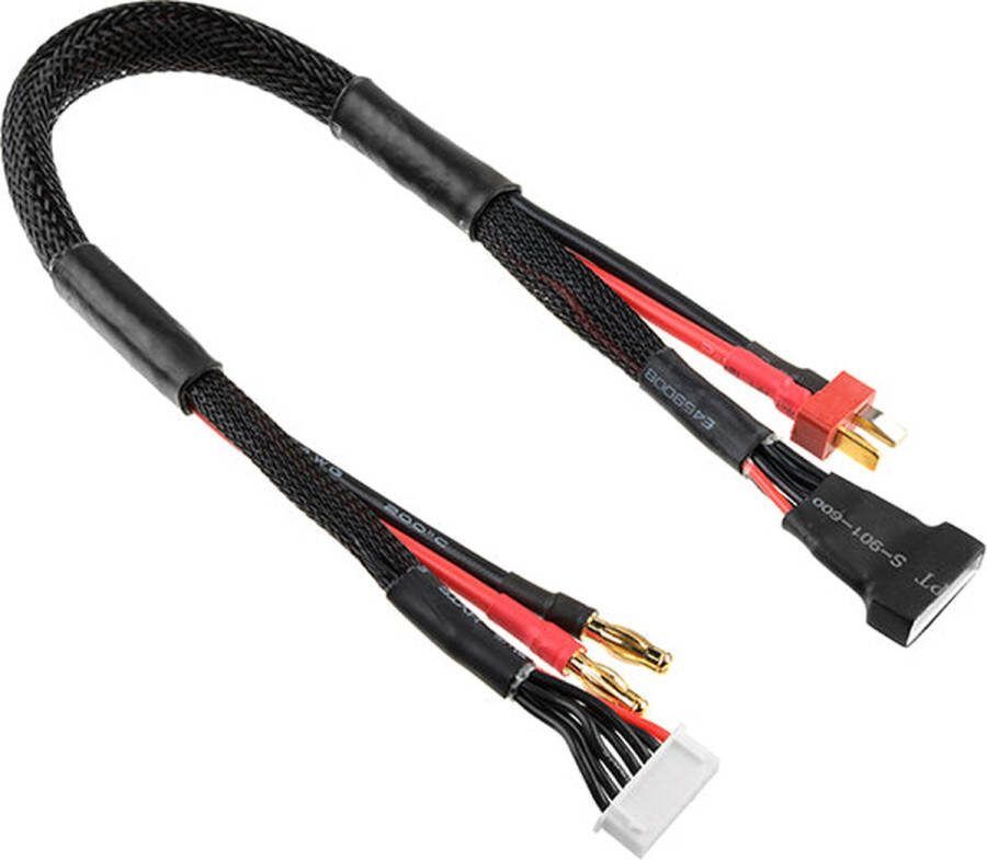 Team-Corally Revtec Laad- balanceer-kabel Deans 6S Lader 6S XH connector 6S XH connector 14AWG Siliconen-kabel 30cm 1 st