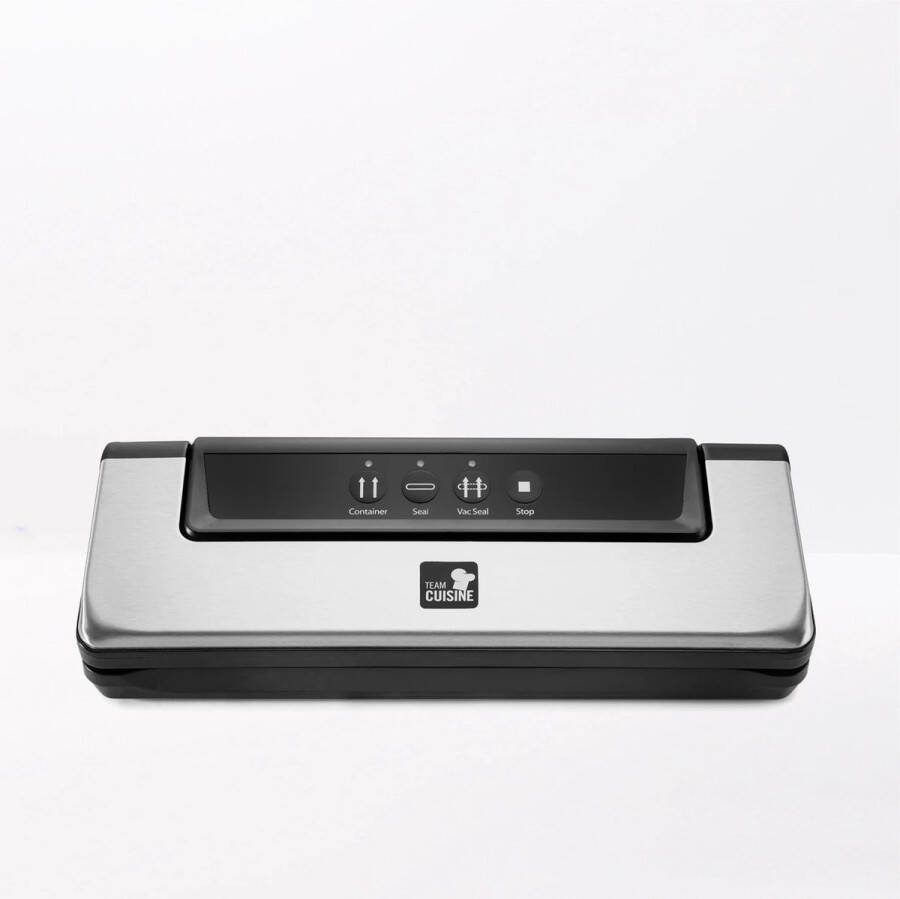 TEAM CUISINE Vacuummachine Vacuumeermachine Vacuüm Sealer Vacuum machine 125W Inclusief setje vacumeerzakken