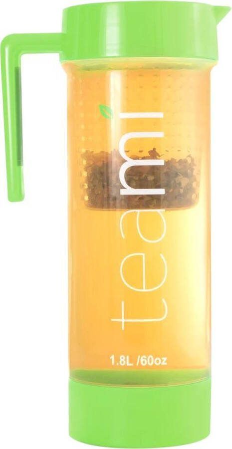 Teami Blends Teami Thee- Waterkan 1.8L Lifestyle Pitcher Voor Detox thee & fruitwater 1 8 liter Groen