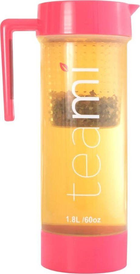 Teami Blends Teami Lifestyle Pitcher Detox kan 1 8 Liter Kleur Roze (geschikt voor water thee fruitwater detoxwater)