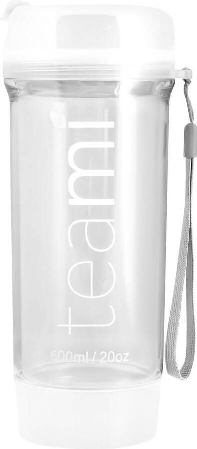 Teami Blends Teami Thee Tumbler 600 ml Theebeker Stijlvolle en functionele drinkbeker Voor onderweg Wit