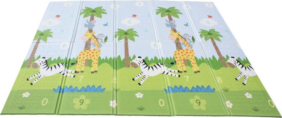 Teamson Kids Speelmat Voor Baby Peuters Safari Dier & Tuin Insects Ontwerp Zacht Schuim 154cm x 197cm