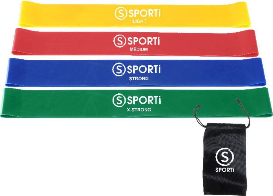 Teamswear (4X) Weerstandsbanden Geel Rood Blauw Groen Maat: UNI