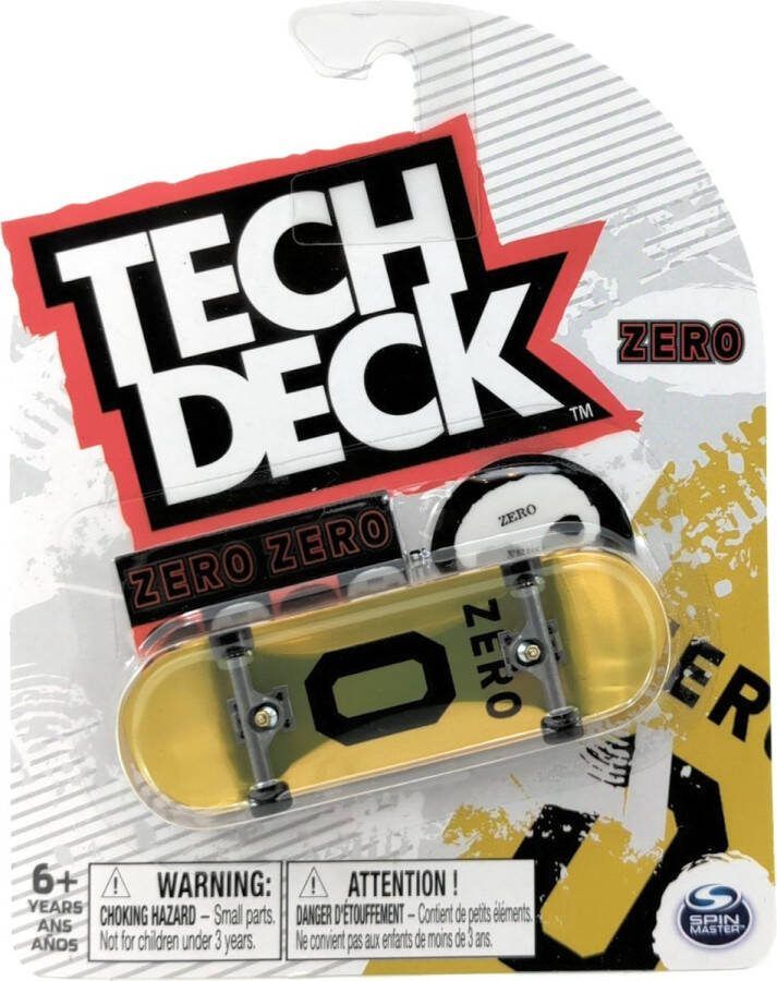 Tech Deck Zero Skateboards Team Numero Gold Foil Rare Complete Fingerboard M28