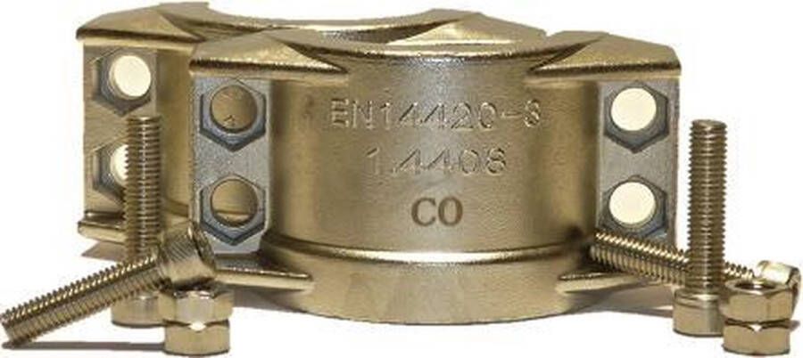 Techniparts Klemschaal RVS 25mm x 6mm