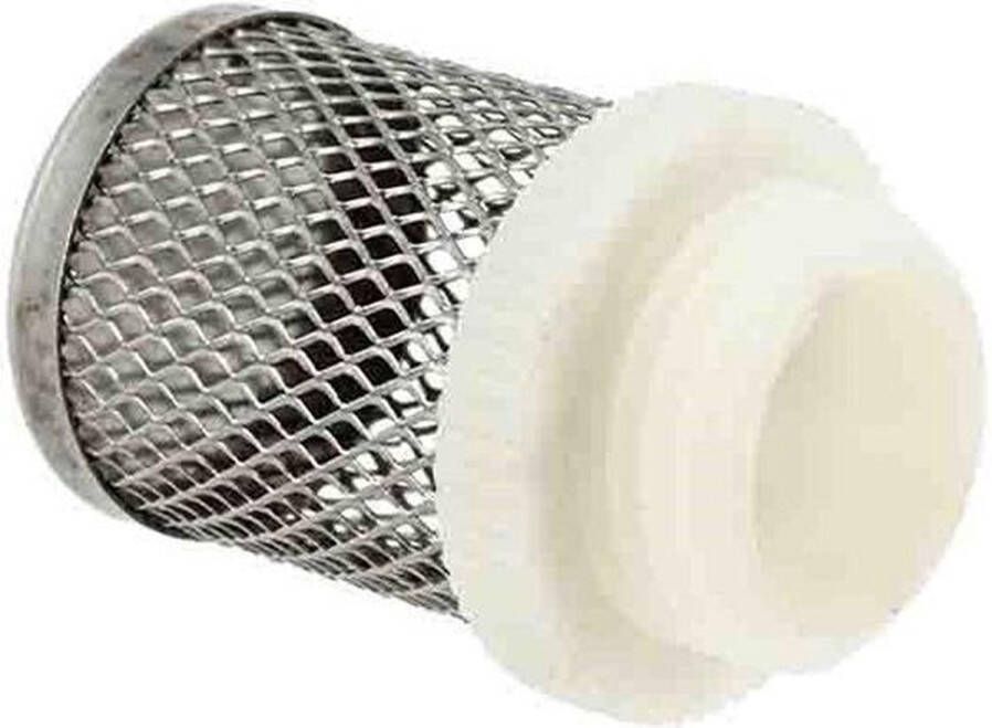 Techniparts RVS filter voor terugslagklep zuigkorf 1-1 4 Buitendraad