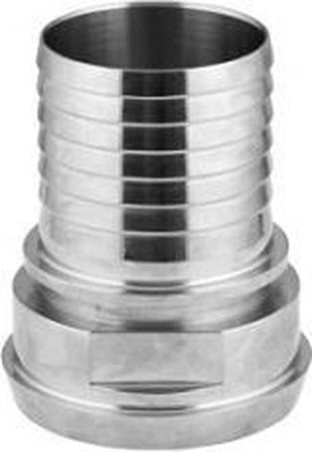 Techniparts Slangpuntstuk DIN 11851 DN 63 63mm Zuivelkoppeling RVS 316